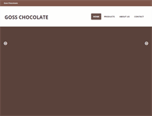 Tablet Screenshot of goss-chocolate.com